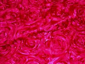 Closeup folded image of Rosette Drapery and Curtain Fabric in Fuschia