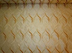 Embroidered Taffeta scroll design Drapery Fabric