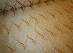 Embroidered Taffeta scroll design Softline Regis Cream
