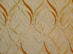 Embroidered Taffeta scroll design for Window Treatments