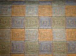 Contemporary Geometric Upholstery Fabric Soho Square Royalty