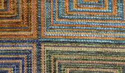 Swatch of contemporary geometric design Soho Square in Color Royalty