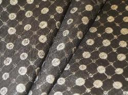 Pattern Sparkle color Charcoal upholstery fabric