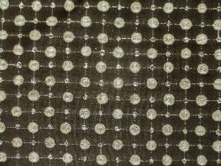 Sparkle Charcoal designer upholstery fabric with silver bling accents