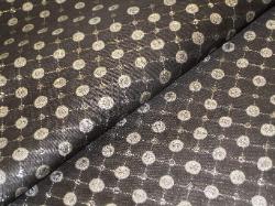 Pattern Sparkle color Charcoal discount designer  upholstery fabric  with silver bling accents by the yard