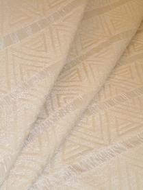 Draped curtain image of railroaded stripe diamond design Spectrum in Color Tawny