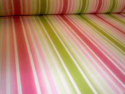 Pattern Stillwater home decor fabric color Sorbet Stripe Design cotton print with stain and soil resitant finish printed in USA from Braemore Textiles clearance
