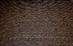 Striated woven Upholstery Fabric, tan accents on black ground, contract commercial quality