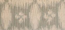 Swatch of contemporary trellis ikat look woven jacquard Braemore Pattern Sumba Color Chambray