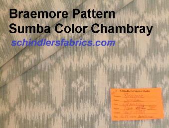 Braemore Textile Pattern Sumba Color Chambray Decorator Fabric
