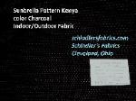 Sunbrella Pattern Kenya color Charcoal from our Sunbrella Buyout Bargain Shorts, Indoor/Outdoor Fabric in black and brown