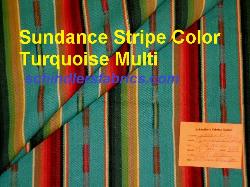 Laura & Kiran pattern Sundance Stripe Color Turquoise Multi