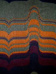 modern woven railroaded stripe design in multiple richer earth tone colors