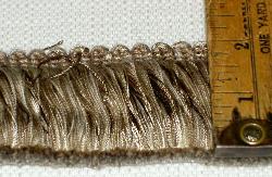 Taupe Offwhite Upholstery Fabric Tassel Trim Decorative furniture window treatment 