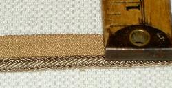 Taupe Offwhite Upholstery Flat Braid Cordette Lip Trim Decorative furniture window treatment