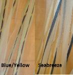 Pattern TradeWinds Sheer Doublewide Drapery Fabric in colors SeaBreeze or Blue/Yellow