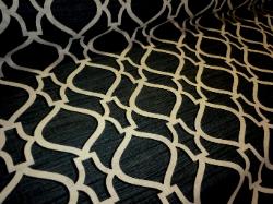 Trellis Ink Linen Blend Fabric
