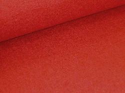 woven light chenille texture in reds and pinks