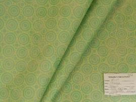Schindler's Shop tag for Discount Contemporary with Circles pattern Color Green Upholstery Fabric