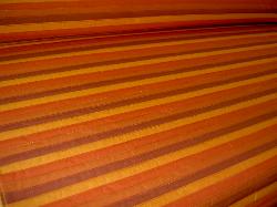 Channeled Stripe Upholstery Fabric Color Reds orange gold furniture upholstering