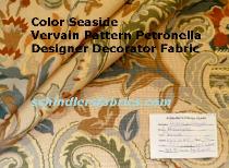 Vervain Pattern Petronella Color Seaside premium highend designer fabric
