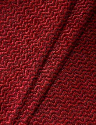 Draped curtain image of contemporary textured wavey chevron pattern