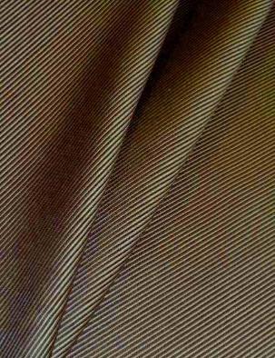 Draoed curtain image of horizontal textured ribbed stripe, can be railroaded, Braemore Textiles Pattern West End Color Flint