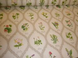 Angled image of Northcroft Fabrics Ltd printed in the UK Chintz Wild Flowers Color Meadow Fabric