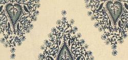 Swatch of Woodrose Fabric in China Blues