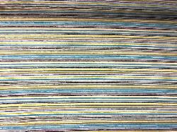 Railroaded multicolor chenille stripe upholstery fabric Pattern Zella Color Agate