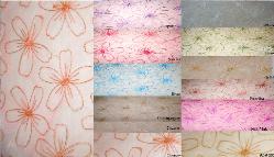 sheer organza with embroidered daisy floral detail Pattern Fantasia, colors
