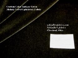 Mohair Antique Green Velvet Furniture Fabric Upholstery Discount