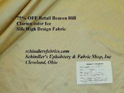 discount Beacon Hill Clarion Ice High Design silk embroidered damask Decorating Fabric Luxury Natural