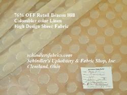 discount Beacon Hill Colombier Linen High Design linen/silk sheer drapery Decorating Fabric