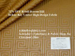 discount Beacon Hill Helene greek key Umber High Design Decorating Fabric MODERN SILK