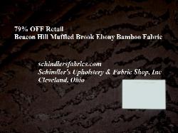 discount contemporary Beacon Hill Muffled Brook Ebony High Design bamboo luxury upholstery Decorating Fabric