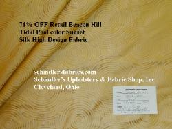 discount Beacon Hill Tidal Pool Sunset High Design silk geometric embossed textured circles Decorating Fabric Luxury Natural