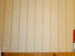 Discounted Beige with Tawny Stripe Decorator Fabric Second