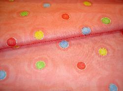 $5 a yard Kids Art Polka Dot Juvenile Pattern Fabric color pink