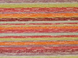 heavy upholstery fabric, multicolor railroaded stripes