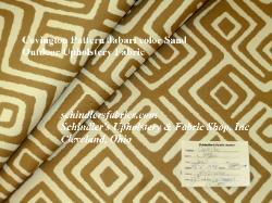 Covington Fabric Design Products high end premium greek key geometric outdoor fabric Jabari Sand Schindler's Cleveland Ohio