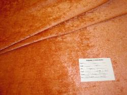velvet upholstery and home decor fabric in burnt orange