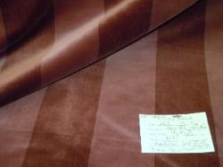 American Silk Mills Giorgio Stripe Color Plum velvet upholstery fabric