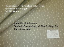 Home Decor Fabric P/K Lifestyles Sprinkling Gray window treatments headboards accent pillows cushions upholstery