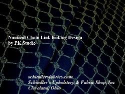 Home Decor Fabric P/K Lifestyles Square Knots Navy window treatments headboards accent pillows cushions upholstery