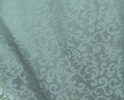 Sample of floral scroll pattern Ilard Decorator Fabric Color Platinum