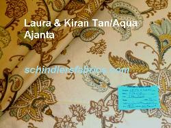 Laura & Kiran Tan/Aqua Ajanta shop tag