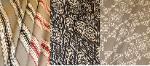 Draped New Laura & Kiran designer fabrics in stock