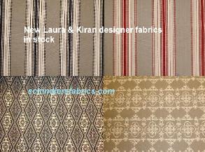New Laura & Kiran designer fabrics in stock
