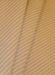 Draped Pattern Ottoman Color Pink and Green railroaded stripe
